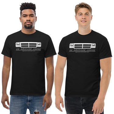 men modeling First Gen Dodge Ram T-Shirt - black